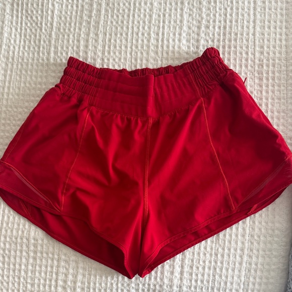 lululemon athletica Pants - Lululemon Athletica Red Women's Athletic Shorts